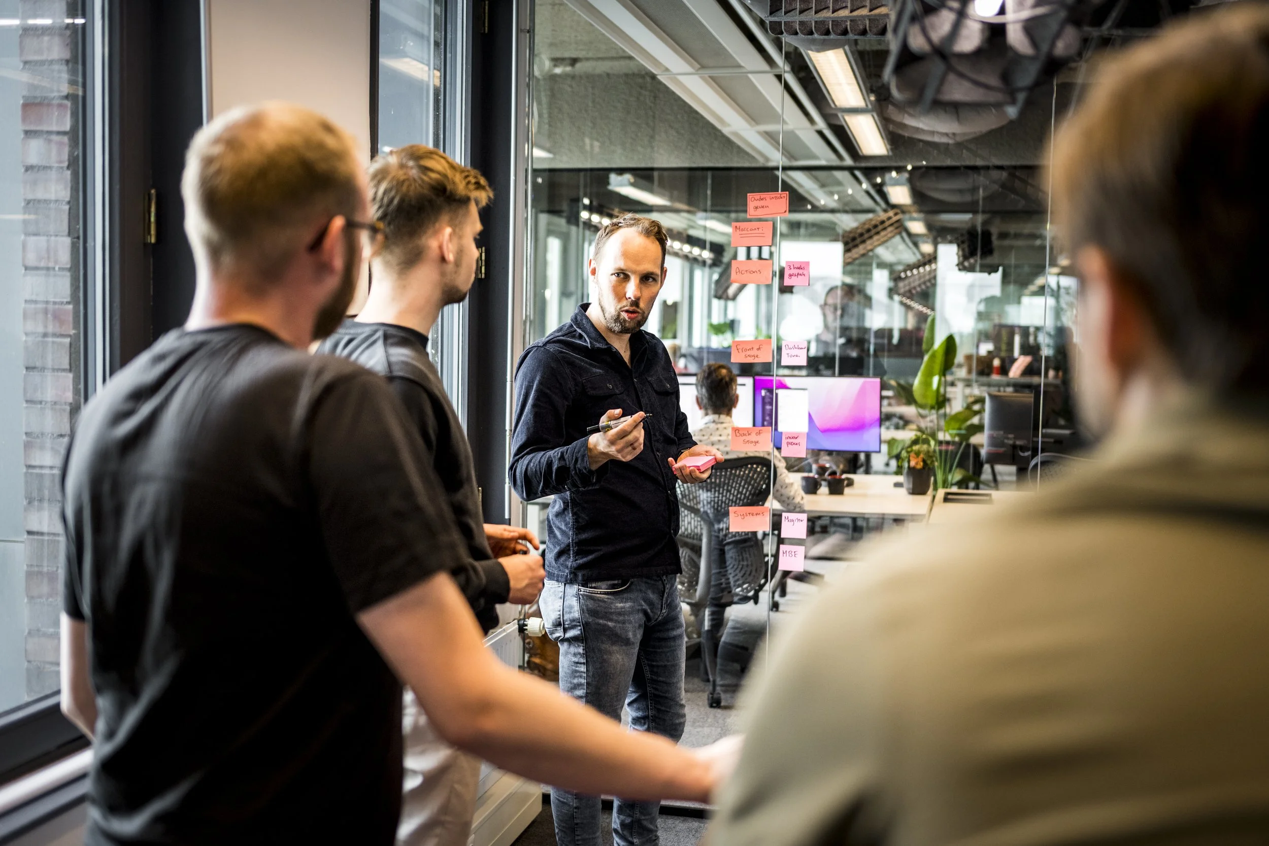 Werksessie bij een klant van AIStudio